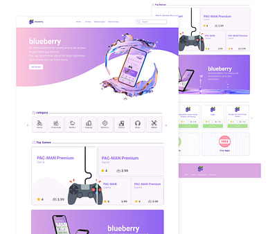 Blueberry app beautiful branding design game graphic design icon illustration logo mobile mobile game new typography ui uidesign wave web design webdesign