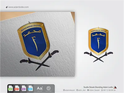 Muhammad Faizar Official Logo Design 3d branding dakwah graphic design islamic logo