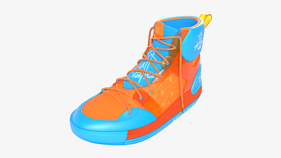 Skull Valley 3d art bone cinema4d clean concept design graphic design madewithsubstance minimal orange product render shoe skull sneaker streetwear substance thegreatshoecase visualization