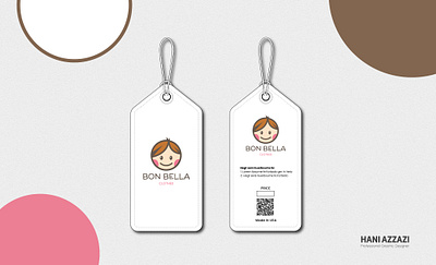 Bon Bella Price Tag Design baby clothes branding logo price tag retail