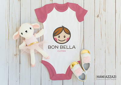 Bon Bella Logo Design baby clothes branding illustration logo retail store