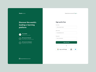 Sign up flow clean clean ui design figma minimal sign up ui uidesign vector web