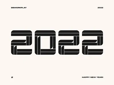 2022 2021 2022 brand brand designer brand identity branding dbworkplay design happynewyear icon lettermark logo logo design logo designer logo inspiration logomark monogram number design symbol visual identity