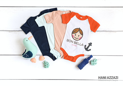 Bon Bella Collection baby clothes branding design illustration logo retail