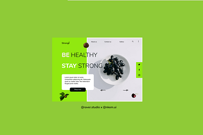 Strongi Landing page branding clean design graphic design illustration logo minimal ui ux web