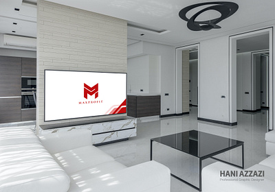 Max Profit TV Banner Design brand identity branding design illustration logo tv