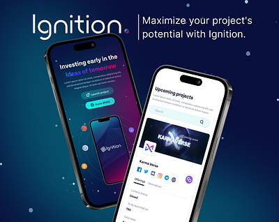 PAID Ignition branding crypto launchpad ui ux
