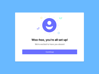 GRIN - "Account Setup" confetti animation account creation after effects animation confetti grin lottie motion onboarding onboarding flow onboarding screens platform saas save account setup sign in sign up ui user account user centered design ux
