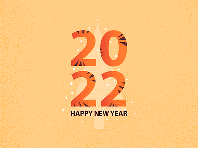 2022 2021 2022 2d design digital art digital illustration graphic design happyholidays happynewyear illustration illustrator january merry christmas newyear tiger vector winter