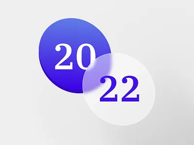 Happy new year! 2021 2022 glass graphic design happy new ui year