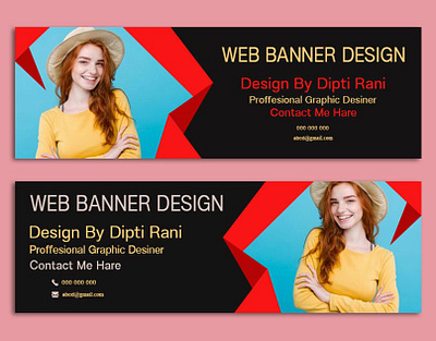 Web Banner Design brand identity branding business business card business card design design illustration logo vector web banner design