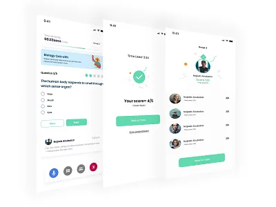 Leaderboard App 3d ai chat design leaderboard learning minimalist quiz quizapp school uidesign ux web3