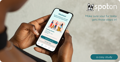 Spot On - a dog walking app app design ios product prototype ui ux wireframe