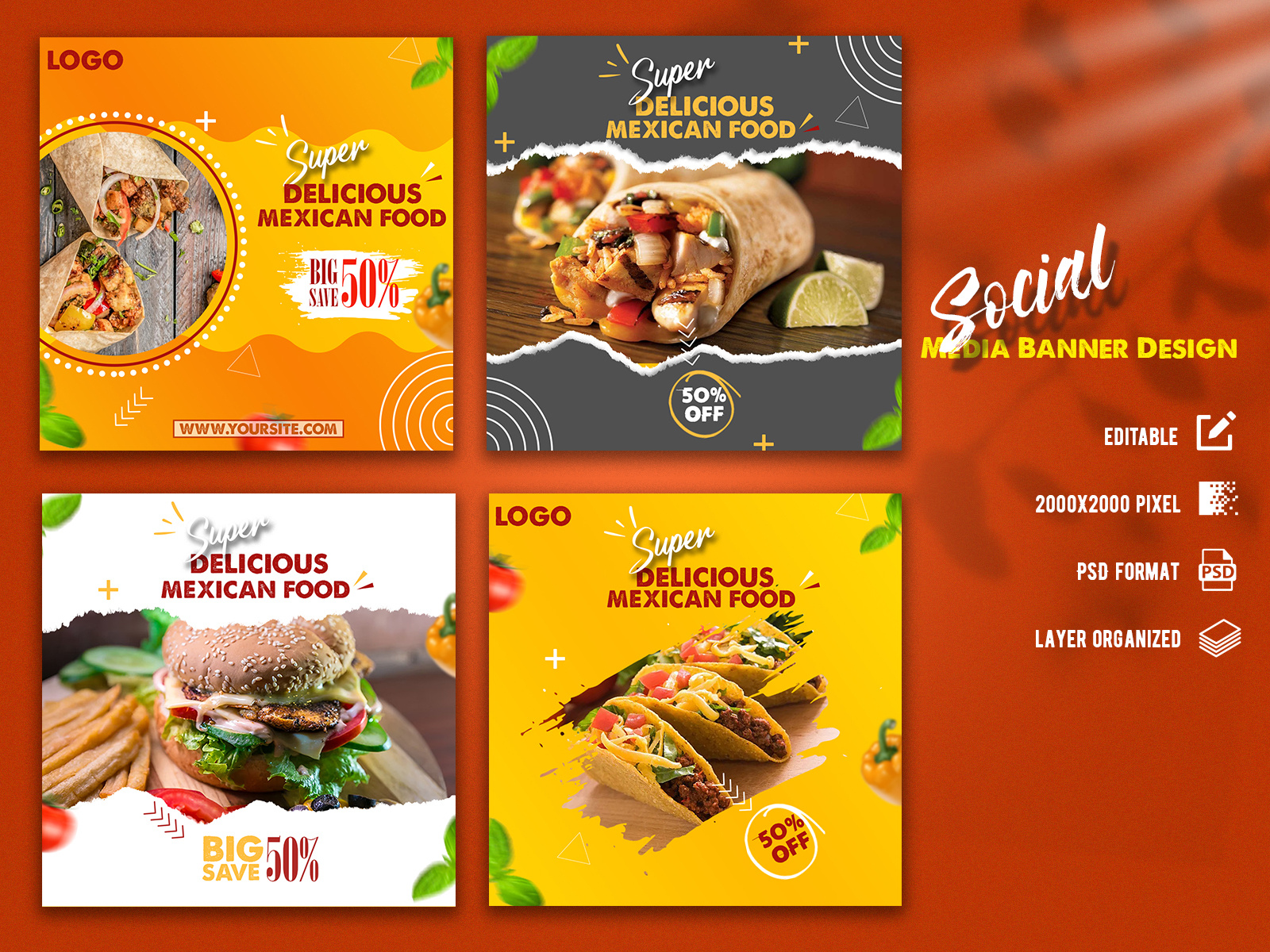Example of Social Media Food Post Design