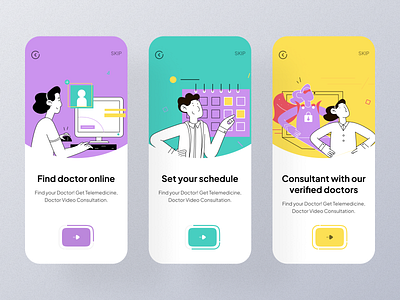 Medical app onboarding andriod app app design design doctore health app illustration ios medical medical app mobile app design onboarding ui ui ux ui design ux