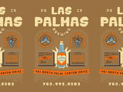 Las Palmas Unused ad apparel beer beer art brewery brewery art brewery merch brewing las palmas merch design palm springs