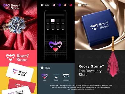 Logo & Branding Design For-RooryStone™ branding clean creative graphic design illustration logo logo mark logo presentation