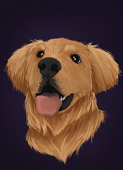 Doggo animal animal illustration art chacarter design children art children book illustration dog dog illustration golden retriever illustration puppy