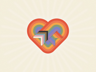 unity & pride heart ablm gay graphic design heart illustration lesbian lgbtq lgbtqia pride trans transgender