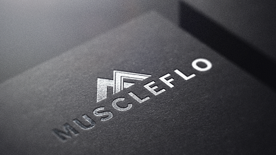 MuscleFlo Product Branding app ui branding illustration logo logo design massage gun muscleflo product branding web ui