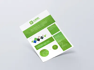 AgBox - Investment Flyer branding design flyer graphic design illustration marketing materials