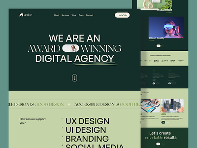 Digital Agency Website Exploration agency agency landing page business site business web design clean company company web design digital agency homepage landing landing page marketing modern studio ui ui design ux web website website design