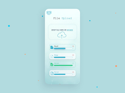 File Upload app dailyui design ui ux web