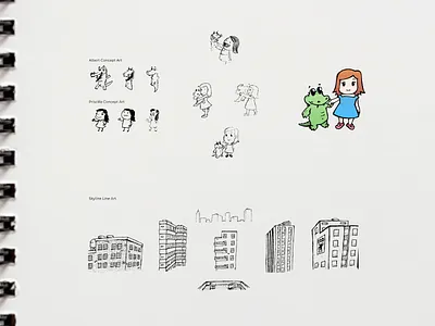 Digital Graphic Novel Concept Art adobe illustrator concept art digital illustration illustration sketch vector art