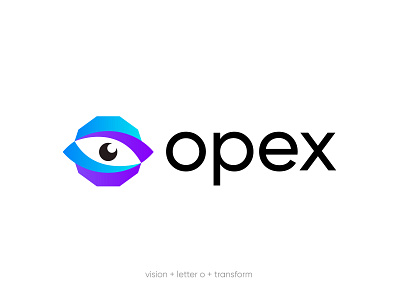 Opex l vision l eye abstract brand identity branding conseptual logo creative logo eye logo logo logo agency logo design logo designer logo mark meaningful logo minimal logo minimalist logo modern logo professional logo simple logo target technology vision