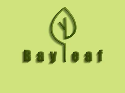 Logo - bay leaf 3d animation branding catchy design graphic design green illustration ios logo modern motion graphics ui ux vector