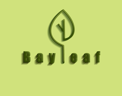 Logo - bay leaf 3d animation branding catchy design graphic design green illustration ios logo modern motion graphics ui ux vector