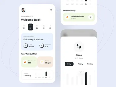 Health Tracker App app app design app ui app ui design design health app health app design health tracker tracking app uihut visual visual design