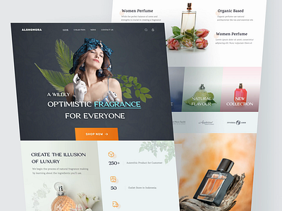 Alohomora - Website for Perfume Store animation beauty clean design interaction landing page micro interaction perfume store ui ux web design website