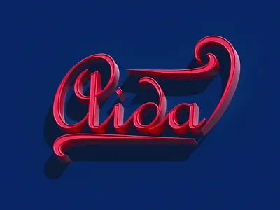 AIDA 3d branding graphic design logo