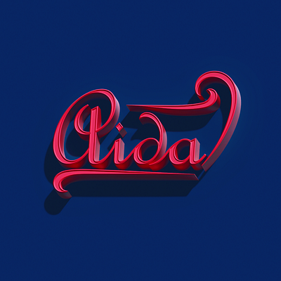 AIDA 3d branding graphic design logo
