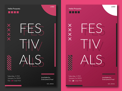Festivals Poster design graphic design minimalist pamflet pamphlete poster