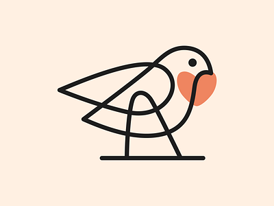 Love Bird! bird birds brand branding heart icon illustration logo logo design love mark minimal monoline nest saas stroke symbol visual