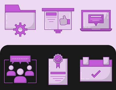 Presentation basic black design flat icon icons illustration ui vector