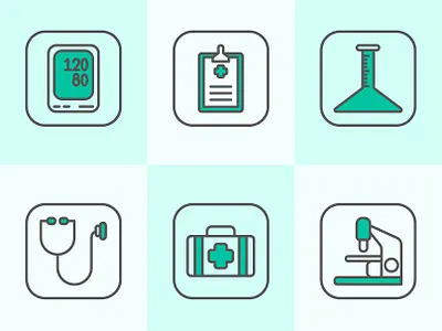 Health icon design flat health icon icons ui vector