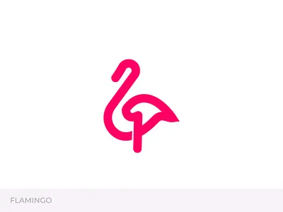 flamingo logo 2022 best bird logo brand branding color creative logo flamingo icon idea identity logo logo design logo trends mark minimal line modern pink stork symbol