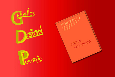 Portfolio Cover design graphic design typography