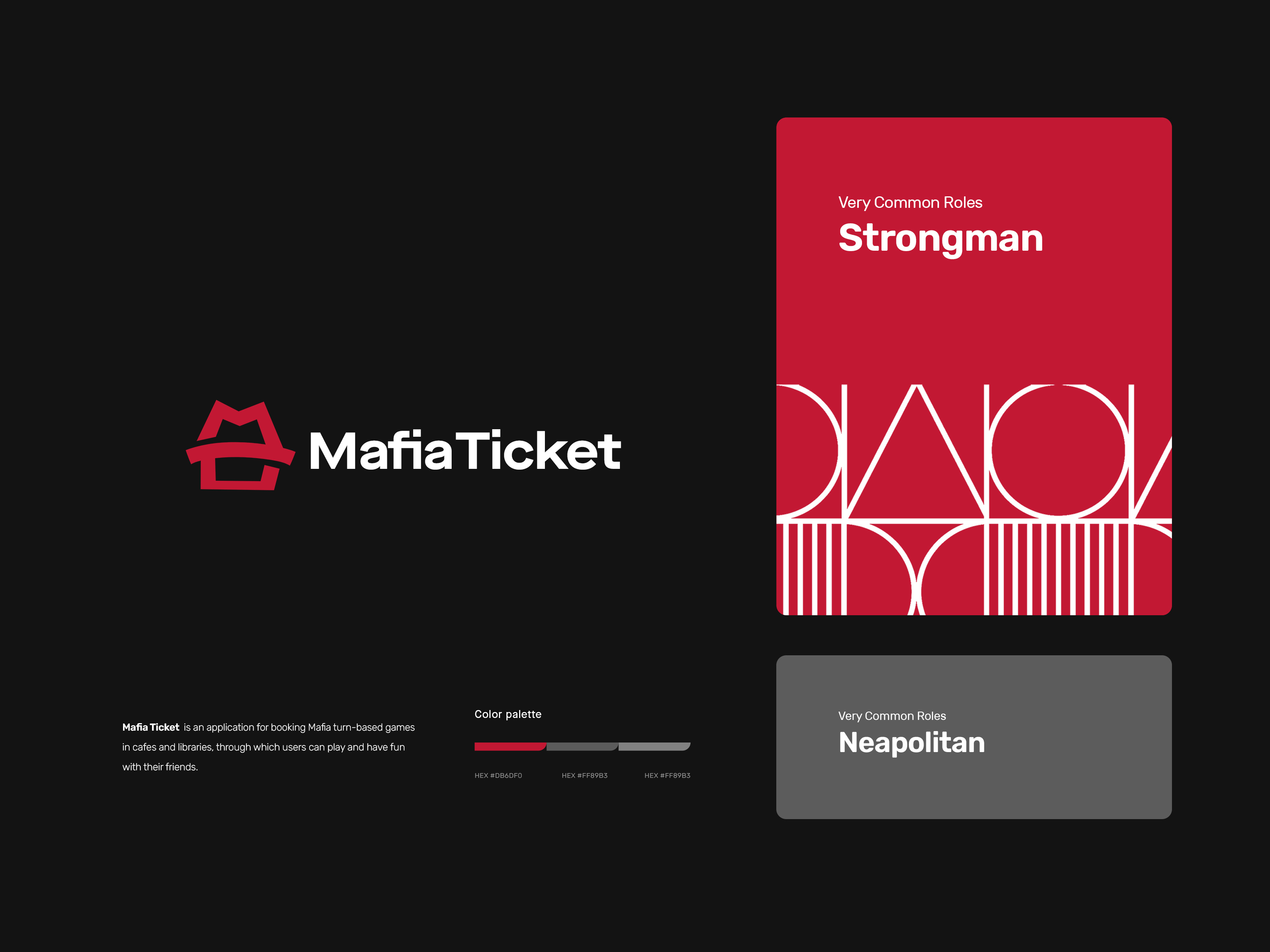 Mafia Ticket - Logo Design brand brand identity branding clean logo game logo graphic design letter a logo lettermark logo logo design logo designer logomark logos logotype mafia minimalist minimalistic logo monogram symbol typography