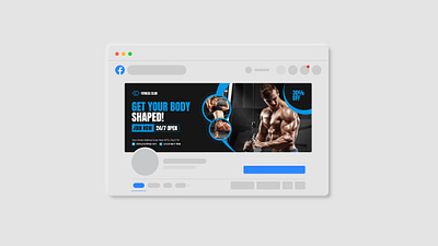 Gym Facebook Timeline Cover banner ads banner design branding facebook facebook cover fitness fitness cover graphic design gym hader design photoshop social media cover timeline timeline cover web element