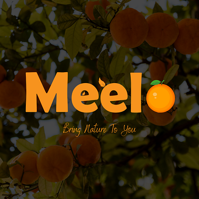 Meelo (Orange Juice) branding design graphic design illustration juice logo orange photoshop vector