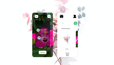 Plant Scientific Name Search Scanner design idea mobile design ui ux