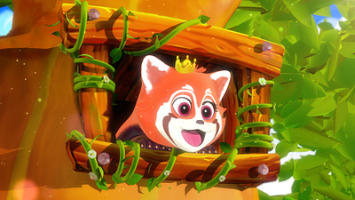 Bunch Boom Animals_Artwork 02 3d animals animation artwork c4d cartoon casino cinema4d design game graphic graphic design illustration korea lessarpanda motion motion design motion graphics nature slot