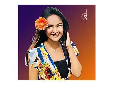 In frame the cutie Anushka sen :) anushkasen art creative design designlife designlove digitalart digitalpaint graphic graphicdesign paintingdesign smudgepainting