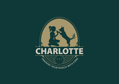 Charlotte logo design badge branding design graphic design illustration logo logo design ui ux vector