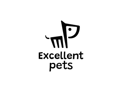 Pets animal brand branding design dog doggy e elegant ep illustration letter logo logotype mark minimalism minimalistic modern p pet sign