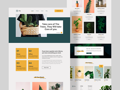 G-life 3d animation app branding clean icon illustration interface landingpage logo motion graphics plant shop plant store plants product design ui ux
